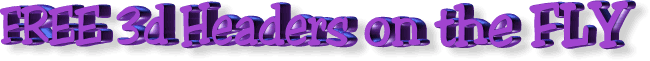 Headings for your website-on the FLY